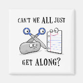 Rock-Paper-schaar Magneet (Voorkant)