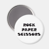 Rock Paper-schaar Magneet (Voorkant / Achterkant)
