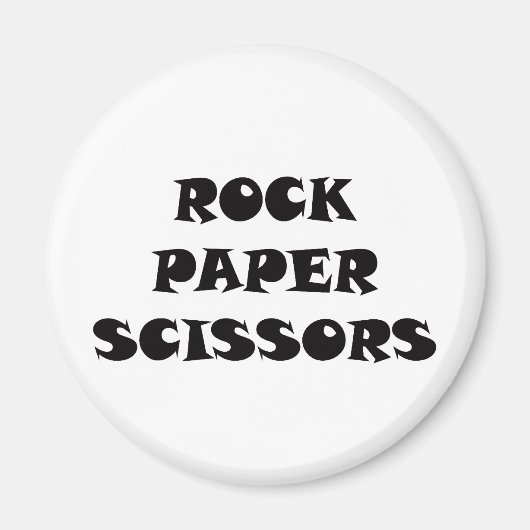 Rock Paper-schaar Magneet (Voorkant)