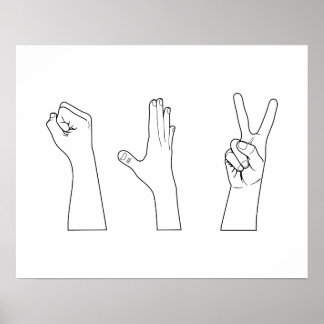 Rock Paper-schaar Poster