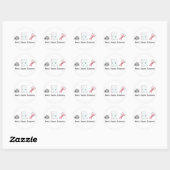 Rock Paper-schaar Ronde Sticker (Vel)