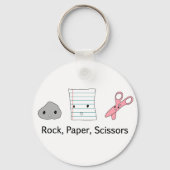 Rock Paper-schaar Sleutelhanger (Voorkant)