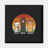 Rock Paper Schaar Spel Kitten Lover Dierenpoten Magneet (Voorkant)