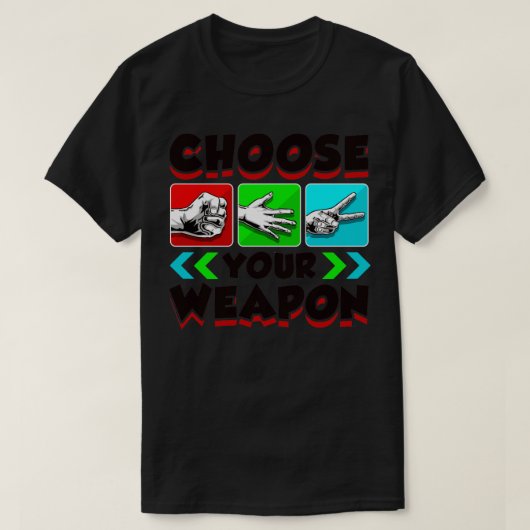 Rock Paper-schaar T-shirt (Design voorkant)
