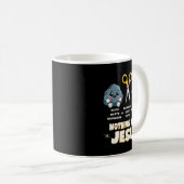 Rock Paper Scissors But Nothing Beats Jesus Funny  Koffiemok (Voorkant rechts)