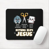 Rock Paper Scissors But Nothing Beats Jesus Funny  Muismat (Met muis)