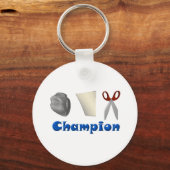 Rock Paper Scissors Champ Sleutelhanger (Voorkant)