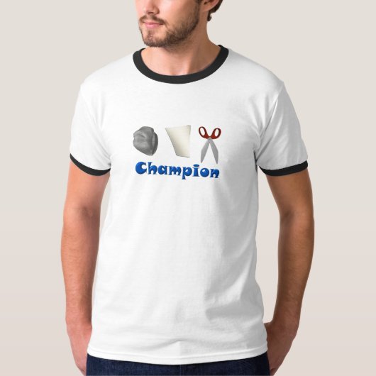 Rock Paper Scissors Champ T-shirt (Voorkant)