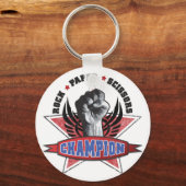 Rock, Paper, Scissors Champion Sleutelhanger (Voorkant)