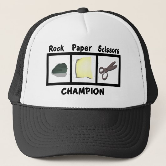 Rock Paper Scissors Champion Trucker Pet (Voorkant)