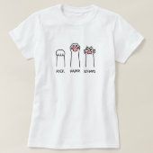 Rock Paper Scissors Cute Cat Women's T-shirt (Design voorkant)