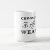 Rock Paper Scissors Funny Mug Humor Koffiemok (Center)