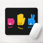 Rock, Paper, Scissors Game Mousepad Muismat (Met muis)
