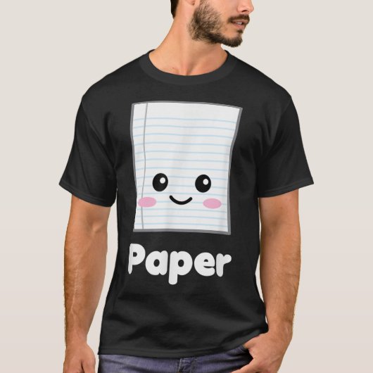 Rock Paper Scissors Group Halloween Costume Dark T-shirt (Voorkant)
