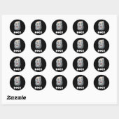 Rock Paper Scissors Group Halloween Costume Ronde Sticker (Vel)