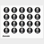 Rock Paper Scissors Group Halloween Costume Ronde Sticker (Vel)