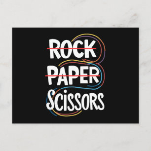 Rock Paper Scissors Lesbisch Grappig Gay Pride LGB Briefkaart