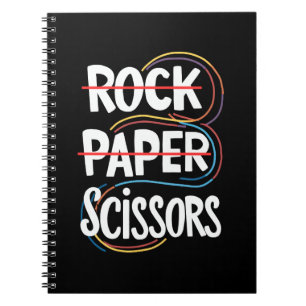Rock Paper Scissors Lesbisch Grappig Gay Pride LGB Notitieboek