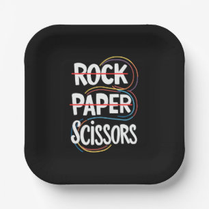 Rock Paper Scissors Lesbisch Grappig Gay Pride LGB Papieren Bordje