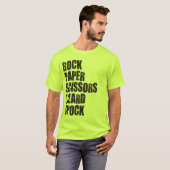 Rock, Paper, Scissors, Lizard, Spock and Rules T-shirt (Voorkant volledig)