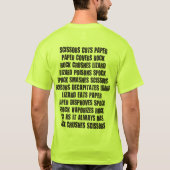 Rock, Paper, Scissors, Lizard, Spock and Rules T-shirt (Achterkant)