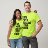 Rock, Paper, Scissors, Lizard, Spock and Rules T-shirt (Unisex)