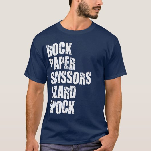 Rock, Paper, Scissors, Lizard, Spock and Rules T-shirt (Voorkant)