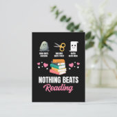 Rock Paper Scissors Niets is beter dan lezen Feestdagenkaart (Staand voorkant)