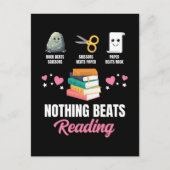 Rock Paper Scissors Niets is beter dan lezen Feestdagenkaart (Voorkant)