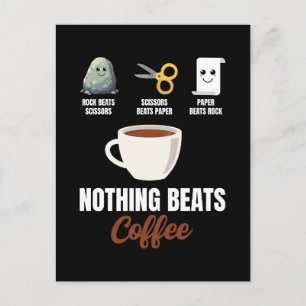 Rock Paper Scissors Niets Verslaat Koffie Feestdagenkaart