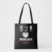 Rock Paper Scissors Niets Verslaat Koffie Tote Bag (Voorkant)