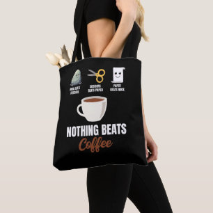 Rock Paper Scissors Niets Verslaat Koffie Tote Bag