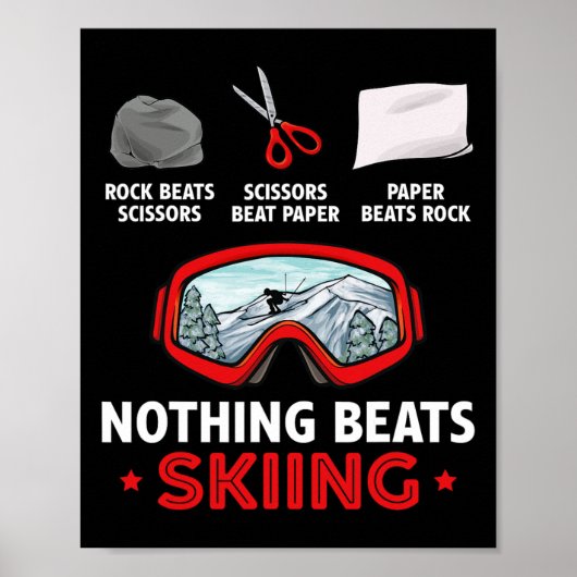 Rock Paper Scissors Niets verslaat Skien Poster (Voorkant)