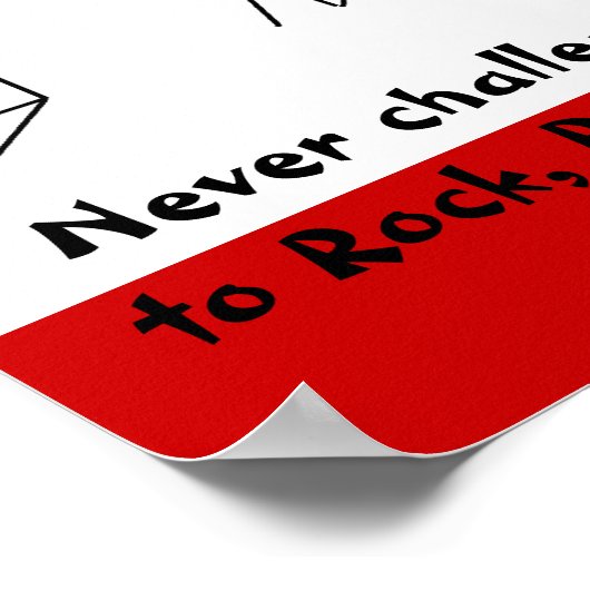 Rock, Paper, Scissors NINJA. Poster (Hoek)