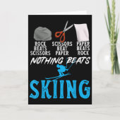 Rock Paper Scissors Nothing Beats Skiing _1  Kaart (Voorkant)