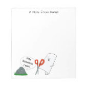 Rock, Paper, Scissors Notitieblok (Voorkant)