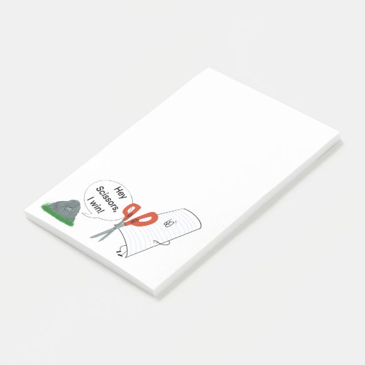 Rock, Paper, Scissors Post-it® Notes (Schuin)