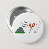 Rock, Paper, Scissors Ronde Button 7,6 Cm (Voorkant /achterkant)