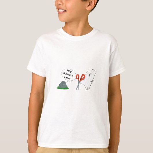 Rock, Paper, Scissors T-shirt (Voorkant)