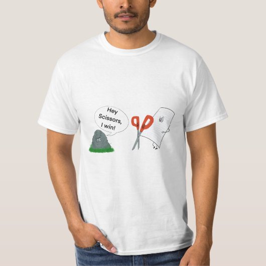 Rock, Paper, Scissors T-shirt (Voorkant)