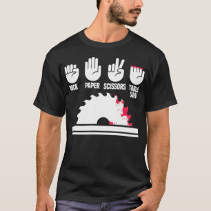 Rock Paper Scissors Table Saw archeology grappig s T-shirt