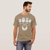 Rock Paper Scissors Table Saw Carpenter Engineer T-shirt (Voorkant volledig)
