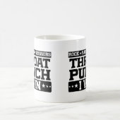 Rock Paper Scissors Throat Punch I Win, Funny Koffiemok (Center)