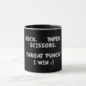 Rock Paper Scissors Throat Punch Mok (Midden)