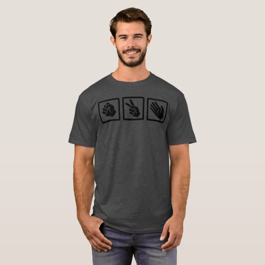 rock paper scissors v2 boy t-shirt (Voorkant volledig)