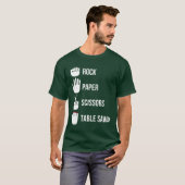 Rock Paper Scissorsable Saw Carpenter friends T-shirt (Voorkant volledig)