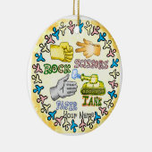 Rock Paper Tank Keramisch Ornament (Rechts)