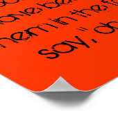 Rock, papier, rots. poster (Hoek)