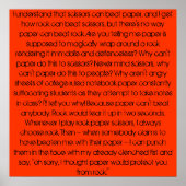 Rock, papier, rots. poster (Voorkant)