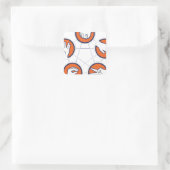 Rock papier schaar hagedis Spock Vierkante Sticker (Tas)